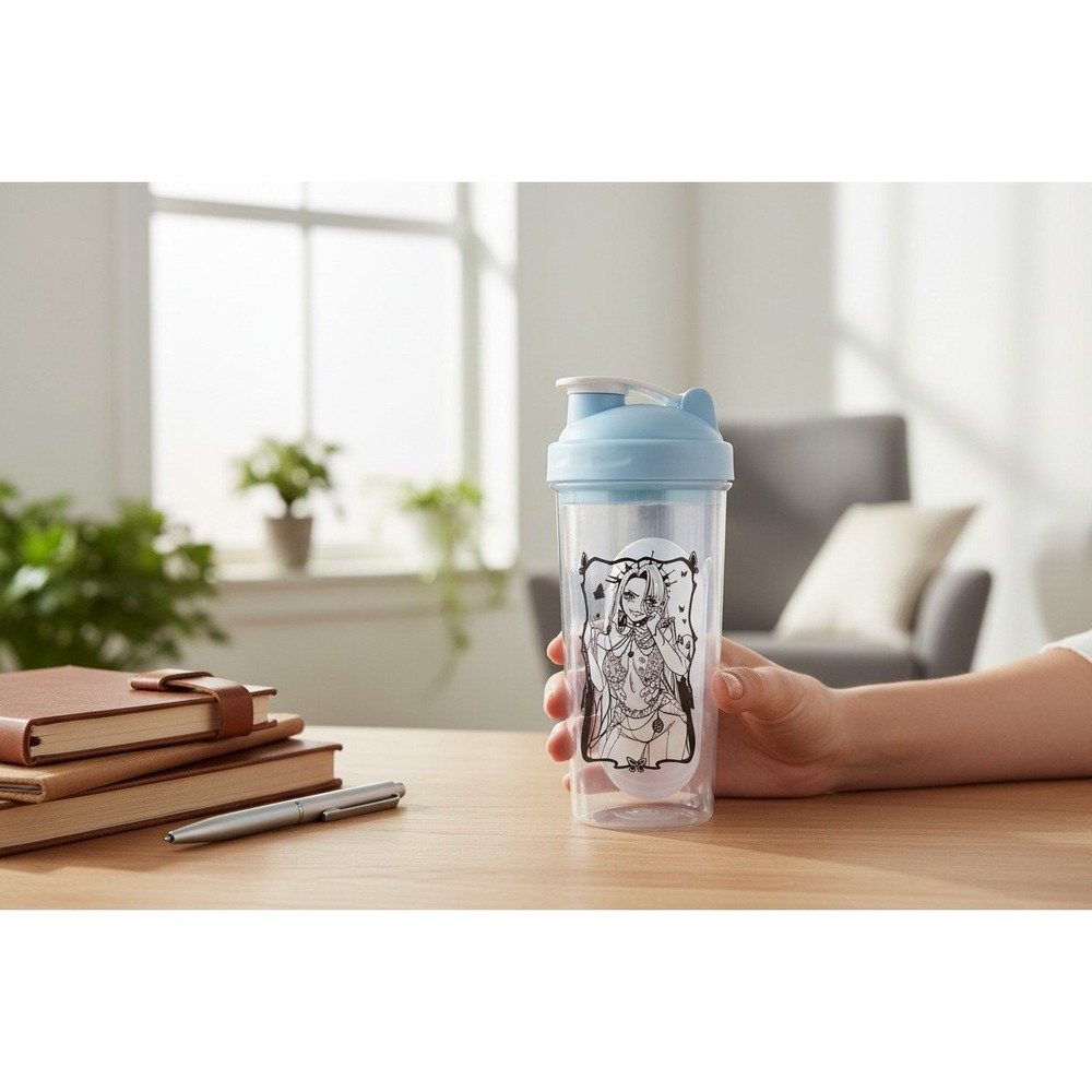 GamerSupps Waifu‎ Cup AmaLee 24oz Blue Brand New Limited Edition Shaker